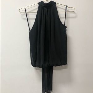 Alice + Olivia high neck black top